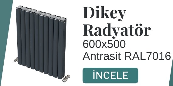 Isı Verimli Antrasit Radyatör