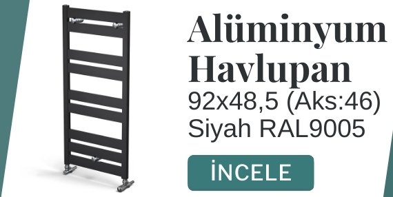 Siyah Renk Havlupan 92x48