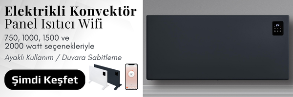 A-Line Elektrikli Wifi Konvektör Panel Isıtıcı