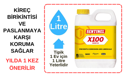 Kireç ve Paslanmaya karşı sentinel x100